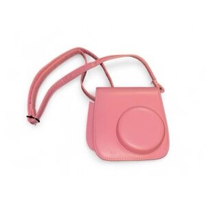 FUJIFILM‎ Instax Mini Pink Leather Protective Camera Case Cover with Strap
